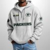 Packers Est 1919 Half Zip Waffle Hoodie4