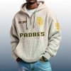 Padres Est 1969 Quarter Zip Waffle Hoodie