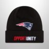 Patriots 2025 Opportunity Inspire Change Beanie Hat 2