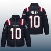 Patriots Drake Maye 10 2025 Puffer Down Jacket 3