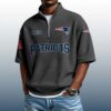 Patriots Est 1959 Waffle Stand Collar Half Zip Polo Shirt 2