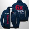Patriots Est 1960 6X Champions Winter Warm Quilted Jacket