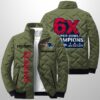 Patriots Est 1960 6X Champions Winter Warm Quilted Jacket 2