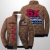 Patriots Est 1960 6X Champions Winter Warm Quilted Jacket 4