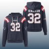 Patriots TreVeyon Henderson 32 Waffle Hoodie