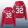 Patriots TreVeyon Henderson 32 Waffle Hoodie 2