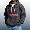 Phillies Est 1883 Quarter Zip Waffle Hoodie 3