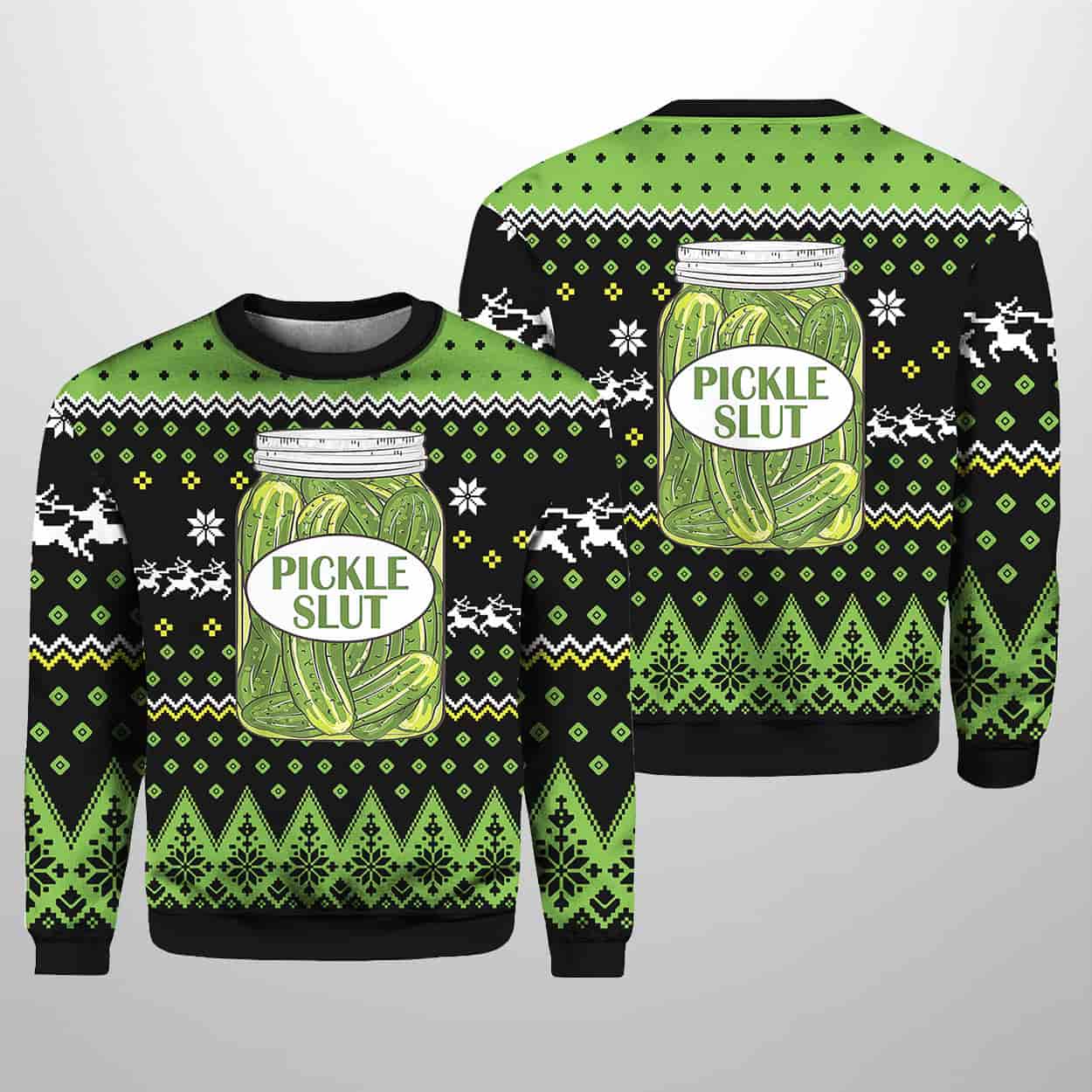Pickle Slut Ugly Christmas Sweater