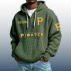 Pirates Est 1882 Quarter Zip Waffle Hoodie 3