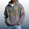 Pirates Est 1882 Quarter Zip Waffle Hoodie 4