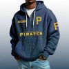 Pirates Est 1882 Quarter Zip Waffle Hoodie 5