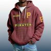 Pirates Est 1882 Quarter Zip Waffle Hoodie 7