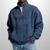Pittsburgh Est 1890 Waffle Stand Collar Half Zip Sweatshirt