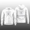 Raiders 2026 White Out Hoodie Joggers Cap 2