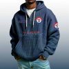 Rangers Est 1961 Quarter Zip Waffle Hoodie