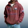 Rangers Est 1961 Quarter Zip Waffle Hoodie 2
