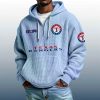 Rangers Est 1961 Quarter Zip Waffle Hoodie 4