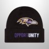 Ravens 2025 Opportunity Inspire Change Beanie Hat 2