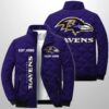 Ravens Est 1996 Winter Warm Quilted Jacket