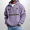 Ravens Est 1998 Half Zip Waffle Hoodie