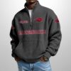Razorbacks State Est 1894 Waffle Stand Collar Half Zip Sweatshirt 2