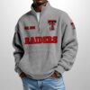 Red Raiders Est 1925 Waffle Stand Collar Half Zip Sweatshirt 4