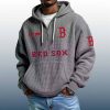 Red Sox Est 1901 Quarter Zip Waffle Hoodie 2