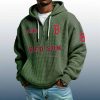 Red Sox Est 1901 Quarter Zip Waffle Hoodie 5