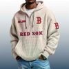 Red Sox Est 1901 Quarter Zip Waffle Hoodie 7