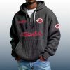 Reds Est 1881 Quarter Zip Waffle Hoodie 2