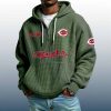 Reds Est 1881 Quarter Zip Waffle Hoodie 4