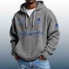 Royals Est 1969 Quarter Zip Waffle Hoodie 4