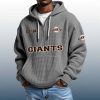 SF Giants Est 1883 Quarter Zip Waffle Hoodie 5