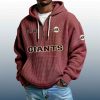SF Giants Est 1883 Quarter Zip Waffle Hoodie 7