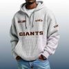 SF Giants Est 1883 Quarter Zip Waffle Hoodie 8