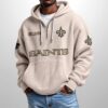 Saints Est 1966 Half Zip Waffle Hoodie4