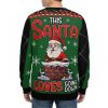 Santa Loves Going Down Ugly Christmas Sweater 2