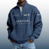 Seahawks Est 1974 Stand Collar Half Zip Waffle Sweatshirt 1