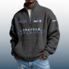 Seahawks Est 1974 Stand Collar Half Zip Waffle Sweatshirt 2