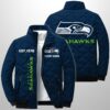 Seahawks Est 1976 Winter Warm Quilted Jacket
