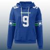 Seahawks Kenneth Walker III 9 Waffle Hoodie 2