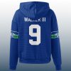 Seahawks Kenneth Walker III 9 Waffle Hoodie 3