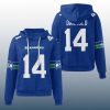 Seahawks Sam Darnold 14 Waffle Hoodie