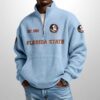 Seminoles Est 1902 Waffle Stand Collar Half Zip Sweatshirt 3
