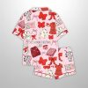 Shes A Bow Christmas Girly Satin Pajama Set 2