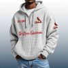 St Cardinals Est 1882 Quarter Zip Waffle Hoodie 8