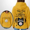 Steelers This Girl Loves Hers Waffle Hoodie