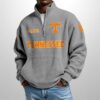 Tennessee Est 1891 Waffle Stand Collar Half Zip Sweatshirt 4