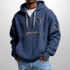 Texans Est 1999 Half Zip Waffle Hoodie