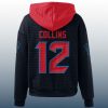 Texans Nico Collins 12 Waffle Hoodie 3